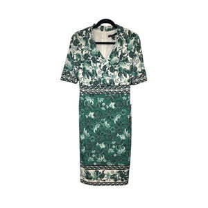 NWT MAGGY LONDON Size 6 Emerald Floral Print Midi Dress